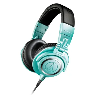 【audio-technica 鐵三角】ATH-M50X IB 冰藍色專業監聽 耳罩式耳機(2023限定色登場)