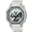 【CASIO 卡西歐】G-SHOCK 40周年透明限量版透視機芯手錶 畢業禮物(GMA-S2140RX-7A)