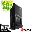 【MSI 微星】i5 Quadro 薄型繪圖電腦(13TC-058T/i5-13400F/16G/512SSD+1TB/P620-2G/W11P)