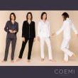【COEMI】兩件式長袖開釦睡衣 居家服 長袖套裝 女睡衣(深藍-231C031)