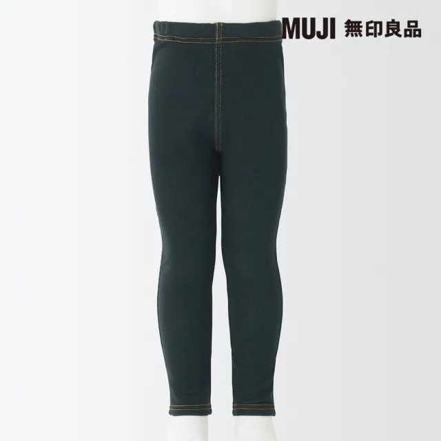 【MUJI 無印良品】幼兒棉混聚酯纖維高腰丹寧感緊身褲(共3色)