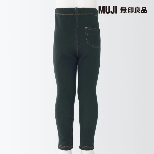 【MUJI 無印良品】幼兒棉混聚酯纖維高腰丹寧感緊身褲(共3色)