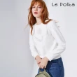 【Le Polka】超保暖內刷毛電繡上衣-女