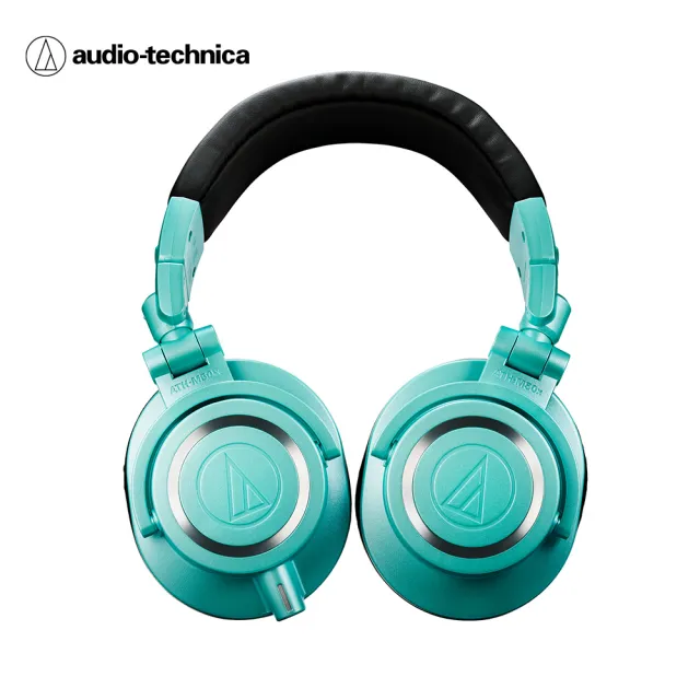 【audio-technica 鐵三角】ATH-M50X IB(專業型監聽耳機-Tiffany藍)