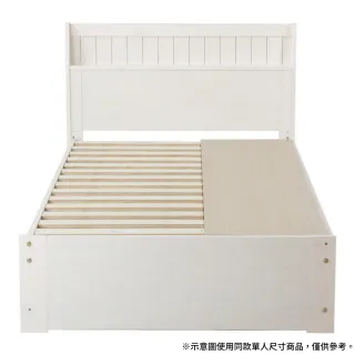 【NITORI 宜得利家居】◎實木雙人床座 床架 T SPIETH3 BOX WW 松木 抽屜型(實木 床座 床架 SPIETH3)
