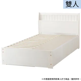 【NITORI 宜得利家居】◎實木雙人床座 床架 T SPIETH3 BOX WW 松木 抽屜型(實木 床座 床架 SPIETH3)