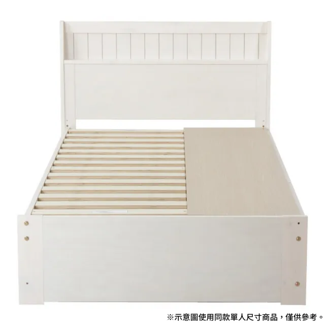 【NITORI 宜得利家居】◎實木雙人床座 床架 T SPIETH3 BOX WW 松木 抽屜型(實木 床座 床架 SPIETH3)