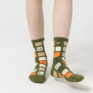 【a la sha】方塊裡的mucha襪