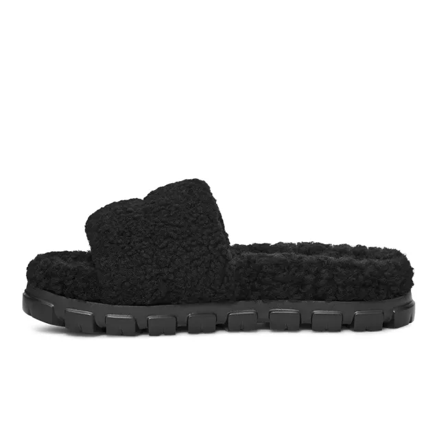 【UGG】女鞋/拖鞋/懶人鞋/真皮/Cozetta Curly(黑色-UG1130838BLK)