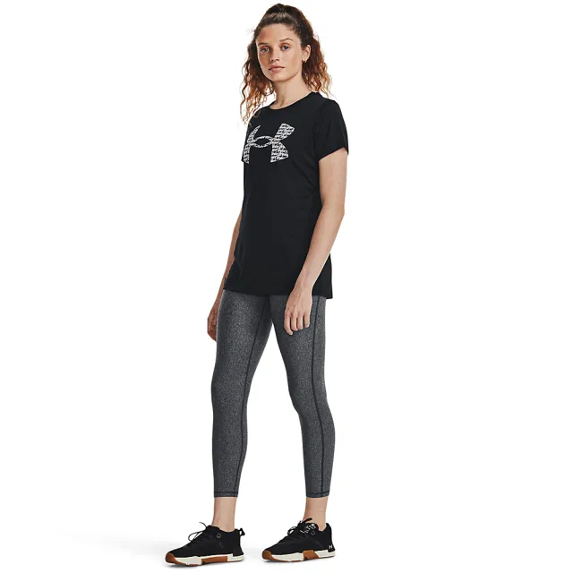 【UNDER ARMOUR】UA 女 Tech Graphic 短T-Shirt_1379467-001(黑色)