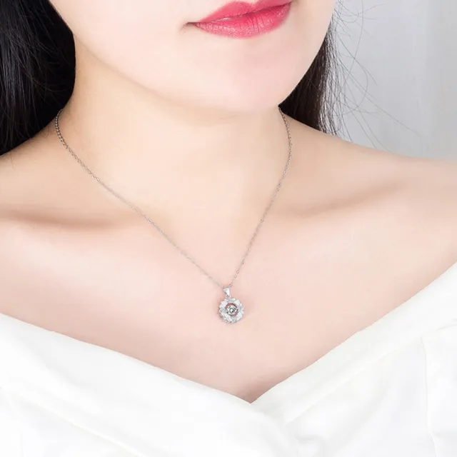 【I.Dear Jewelry】正白K-我愛你-520數字造型跳動的心靈動晶鑽項鍊頸鍊(2色/韓劇)