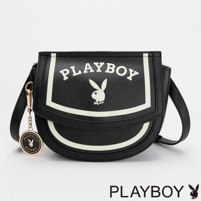 【PLAYBOY】馬鞍包 Emblem系列(黑色)