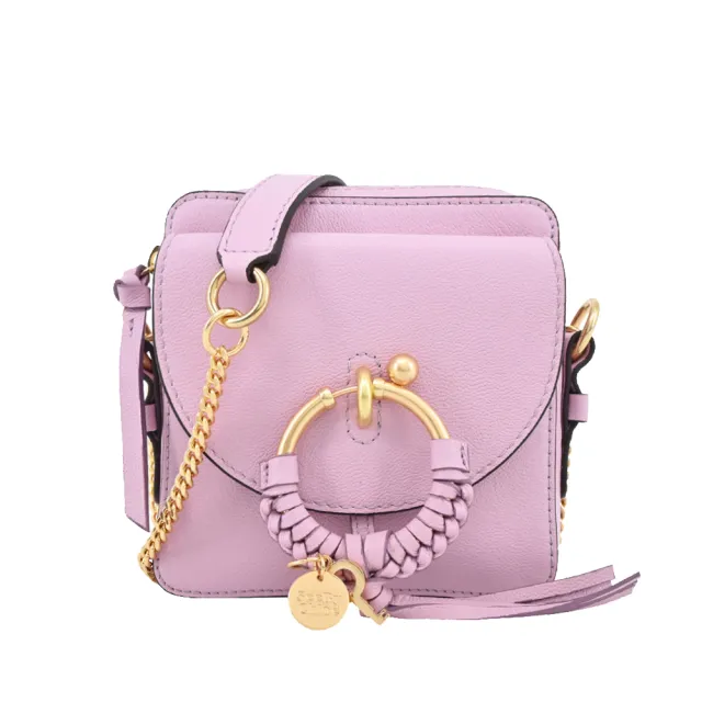 【See by Chloe’】JOAN 粒面牛皮相機包(粉紫)