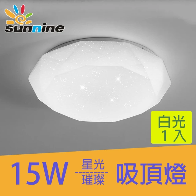 Everlight 億光 6入組 LED 18W星平 防水吸