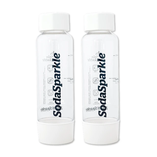 【SodaSparkle】專用TRITAN氣泡瓶2入(1L 白)