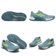 【asics 亞瑟士】網球鞋 GEL-Challenger 14 女鞋 水藍 黃 底線型 亞瑟膠 緩衝 亞瑟士(1042A231400)