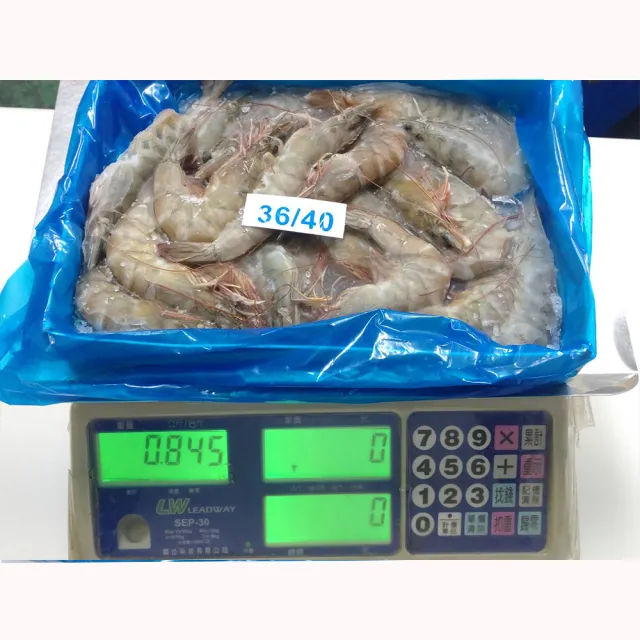 【華得水產】瓜地馬拉特大白蝦2盒(800g土10% 約10-15尾/盒/包冰15%)