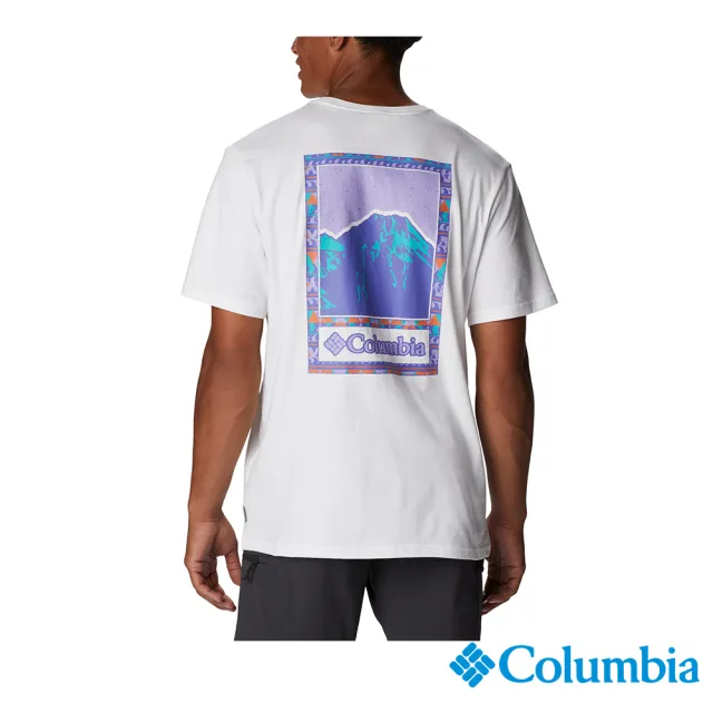 【Columbia 哥倫比亞 官方旗艦】男款-Explorers Canyon LOGO短袖上衣(UAM55920)