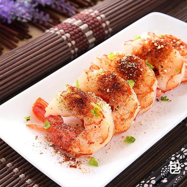 【華得水產】瓜地馬拉特大白蝦8盒(800g土10% 約10-15尾/包)
