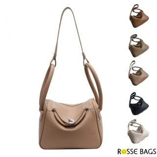 【Rosse Bags】歐美風格大容量單肩手提包(現+預  棕色／卡其色／米杏色／黑色／白色)