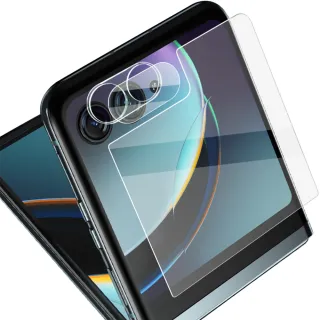 【IMAK】Moto razr 40 Ultra 鏡頭玻璃貼(一體式+後屏貼)