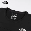 【The North Face 官方旗艦】北面男款黑色吸濕排汗休閒短袖T恤｜83S3JK3