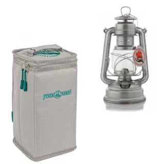 【Petromax】套裝組 經典 Feuerhand 火手 煤油燈+專用攜行袋(ta-276-1 北歐灰)
