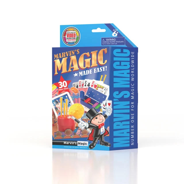 【英國Marvins Magic】6歲掌握技巧 馬文的30個口袋魔術 第1套（藍）含影片和中文操作App(MME3001)