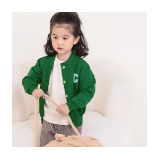 【OB 嚴選】美式字母刺繡彈力針織兒童上衣外套童裝 《QA1675》(大童、男童、女童)