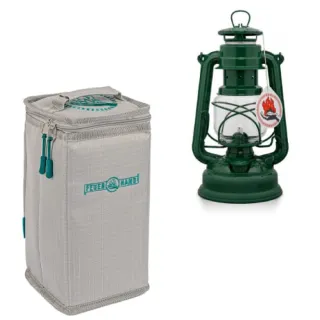 【Petromax】套裝組 經典 Feuerhand 火手 煤油燈+專用攜行袋(ta-276-1 蘚苔綠)