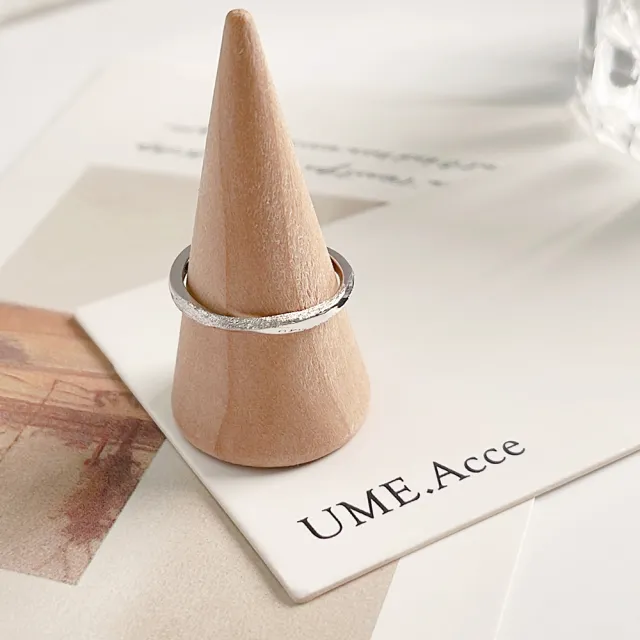 【UME.Acce】純銀磨砂莫比烏斯戒指(S925純銀 戒指 純銀戒指 莫比烏斯 磨砂戒指 通體純銀)