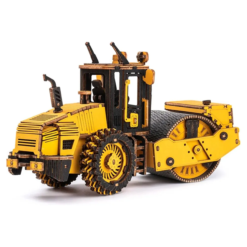 【Robotime】立體木製組裝模型 壓路機 TG701K(DIY)