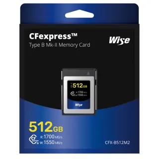 【Wise 裕拓】512GB CFexpress Type B Mk-II 記憶卡(公司貨)