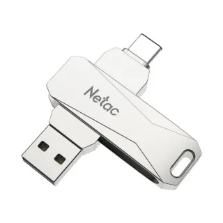 【Netac】32GB 全金屬 TypeC/USB3.0 OTG 雙用隨身碟(台灣公司貨  原廠5年保固)