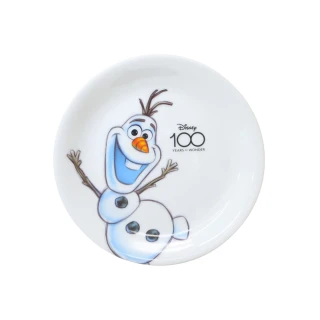 【SANGO 三鄉陶器】迪士尼100周年 冰雪奇緣 陶瓷盤子 百年慶典 雪寶(餐具雜貨)