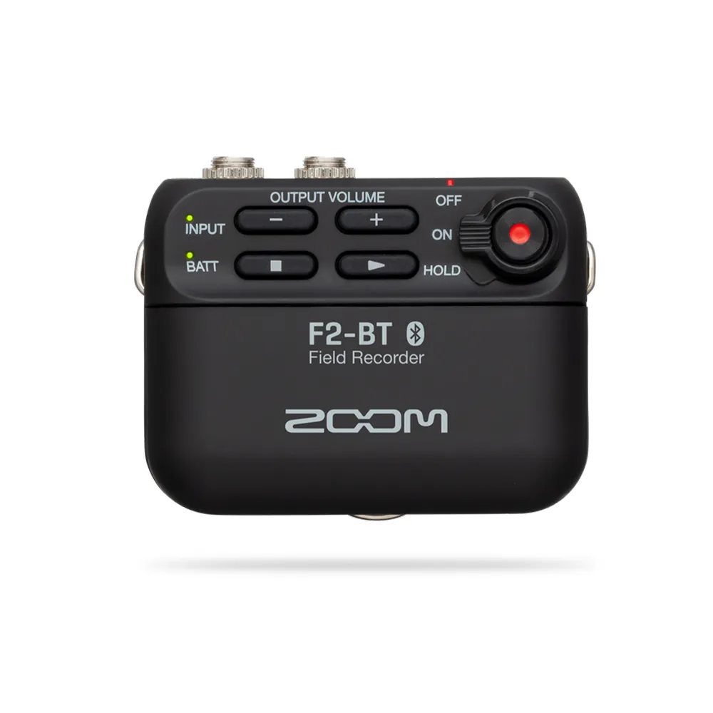 【ZOOM】F2-BT 微型錄音機+領夾麥克風組 黑/藍芽版(公司貨)