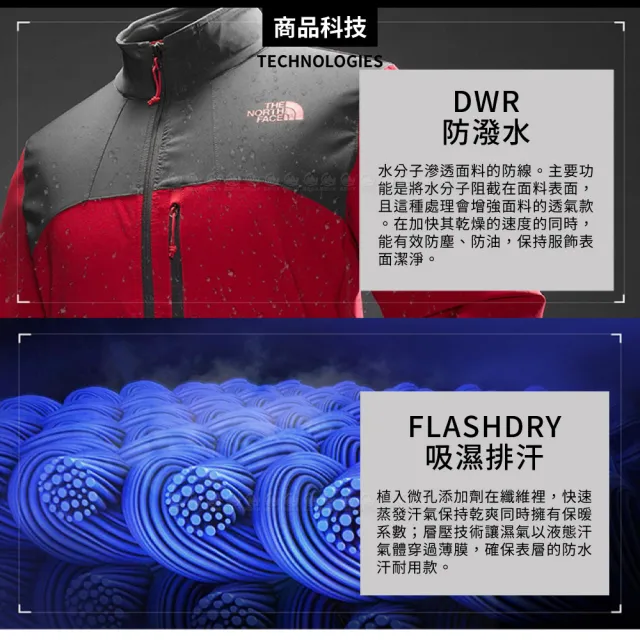 【The North Face】女 排汗透氣長褲 AP《黑》5AYB/運動長褲/戶外長褲/登山褲(悠遊山水)
