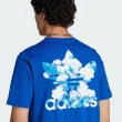 【adidas 愛迪達】TS Cloud Tee 男 短袖 上衣 T恤 亞洲版 經典 三葉草 寬鬆 純棉 藍(IL5154)