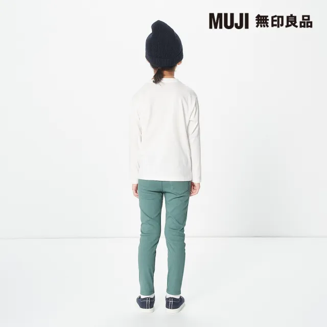 【MUJI 無印良品】兒童棉混聚酯纖維圓領長袖T恤(共6色)