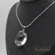 【Selene】晶透白水晶閃光石鑽切項鍊(時尚風)