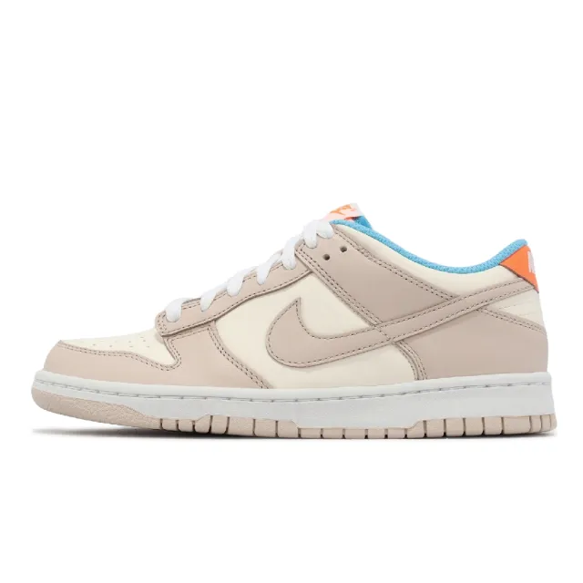 NIKE 耐吉】休閒鞋Dunk Low GS 女鞋大童鞋奶茶燕麥色藍低筒經典