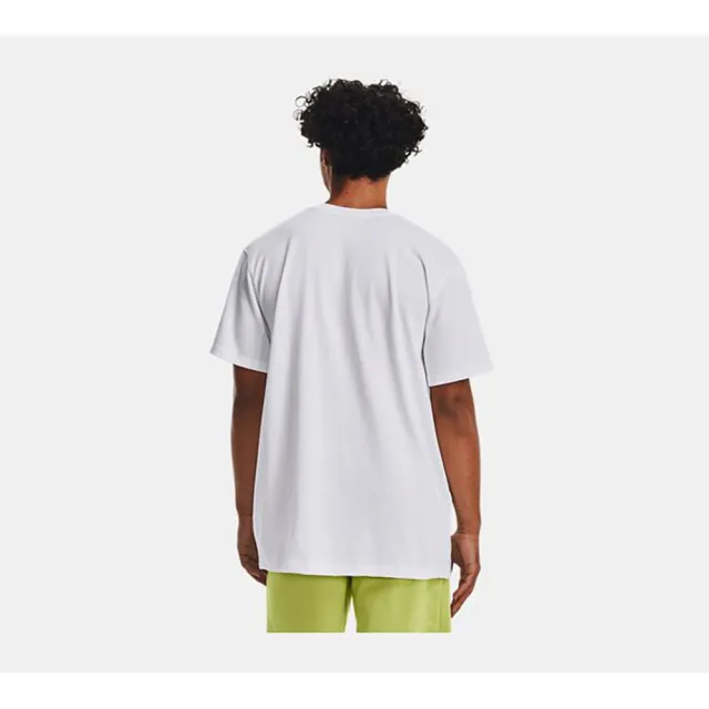 【UNDER ARMOUR】UA 男 HEAVYWEIGHT 短T-Shirt 白(1373997-100)