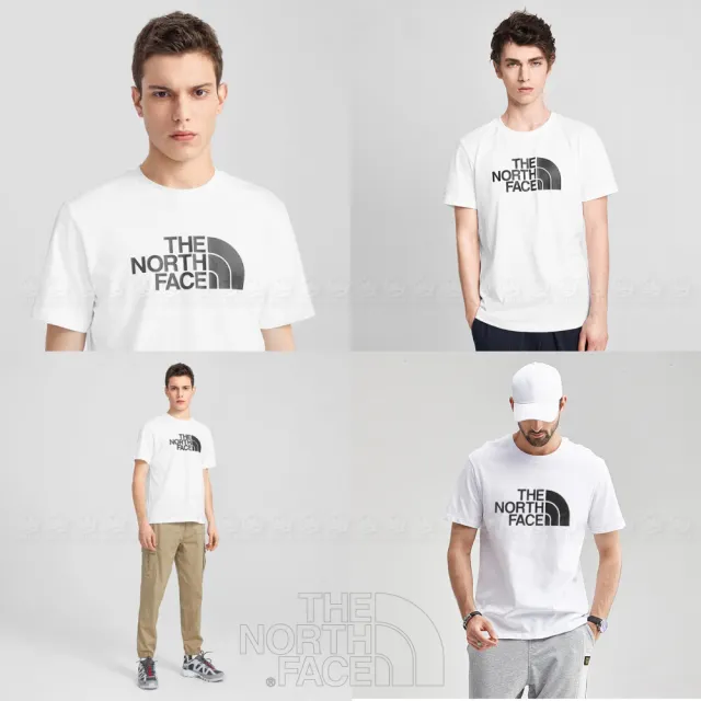 【The North Face】《白》4U8Z/排汗快乾/運動衣(悠遊山水)