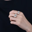 【巴黎精品】莫桑鑽戒指925純銀銀飾(1克拉男士簡約釀鑽粗戒男飾品a1cn151)