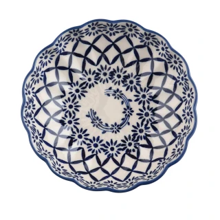 【波蘭陶】Manufaktura  波浪深盤 陶瓷盤 菜盤 水果盤 沙拉盤 16cm 波蘭手工製(浮雲入夢系列)