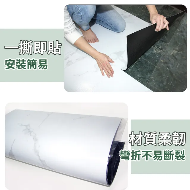 【LOG 樂格】石紋PVC方形地板貼 61x61cm 3.3坪/30片-2511(DIY地板貼 拼接地板貼 自黏地板貼 地板貼)