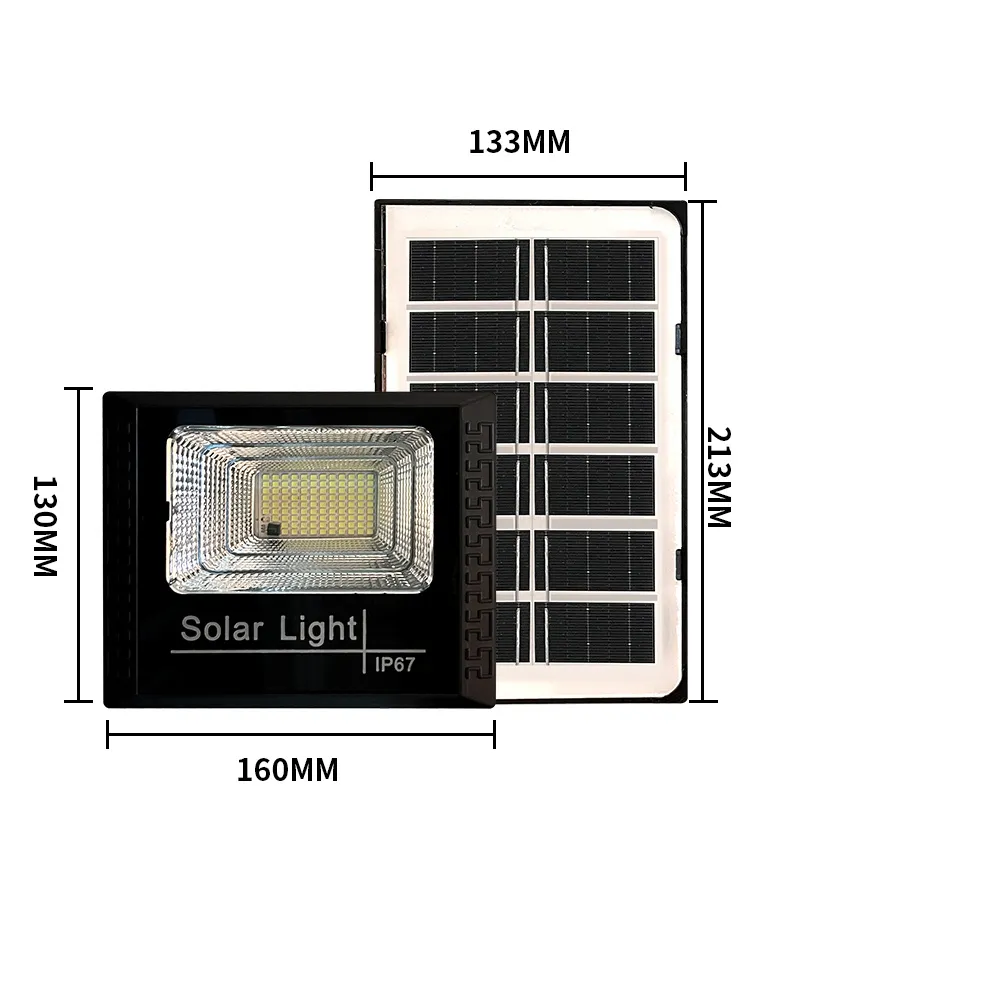 【伊德萊斯】100W 太陽能感應燈 AH-244E(太陽能工業照明燈 戶外太陽能路燈 遙控光控感應 防水防雷)