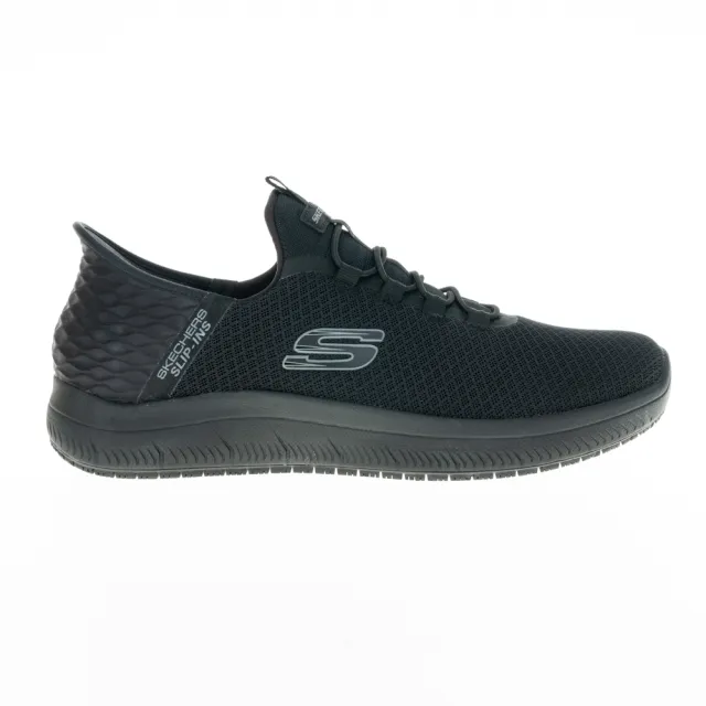 【SKECHERS】男鞋 工作鞋系列 瞬穿舒適科技 SUMMITS SR 寬楦款(200205WBBK)