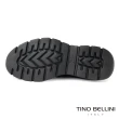 【TINO BELLINI 貝里尼】男款 義大利進口牛皮輕量厚底樂福鞋HM2O021(黑)
