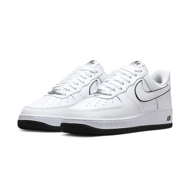 NIKE 耐吉】Nike Air Force 1 Low White Black 滾邊黑白黑經典運動休閒